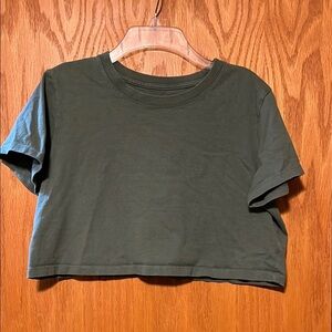 Urban Outfitters Green Crop Top